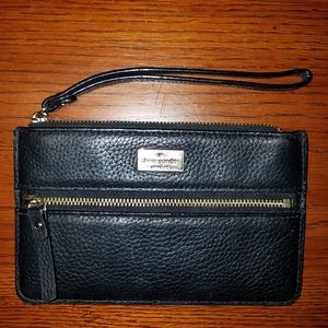 kate spade, Double Zip Pebbled Wristlet